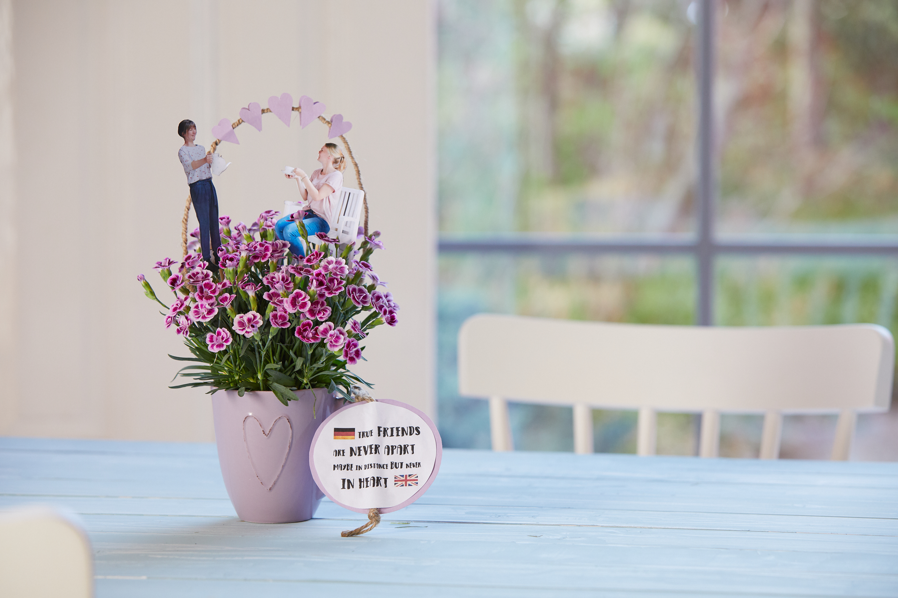 Die fertige persönlich gestaltete Pink Kisses, ein DIY von Pink Kisses
