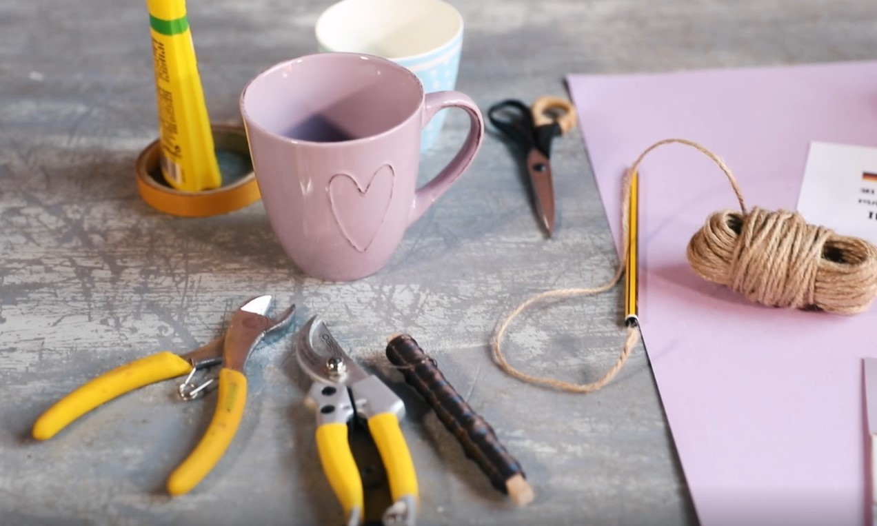 Material für die persönlich gestaltete Pink Kisses, ein DIY von Pink Kisses
