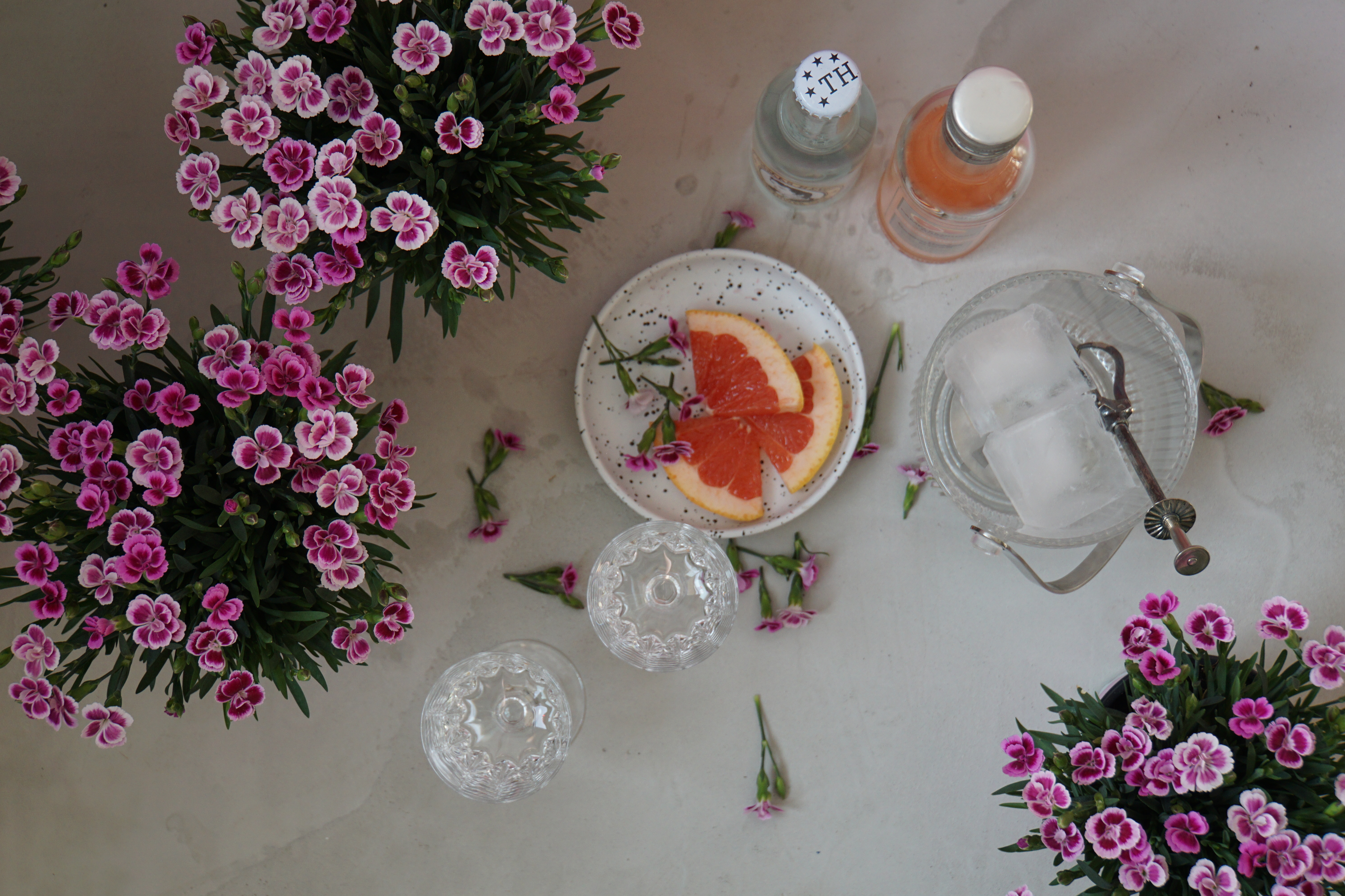 Zutaten, Zubehör und Pink Kisses